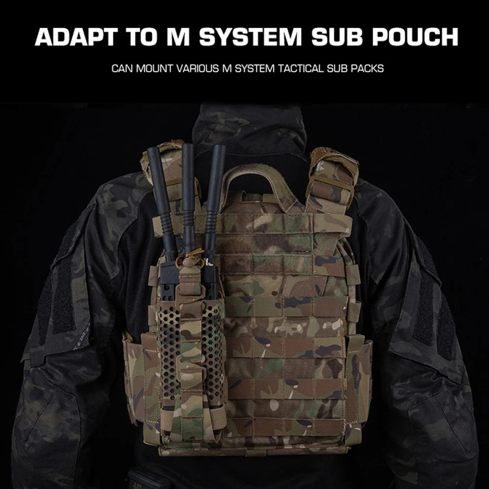 ARC Tactical Walkie-Talkie Bag Radio Pouch Universal MOLLE Bag for Outdoor Airsoft Hunting Camping Motorcycle Interphone Holster