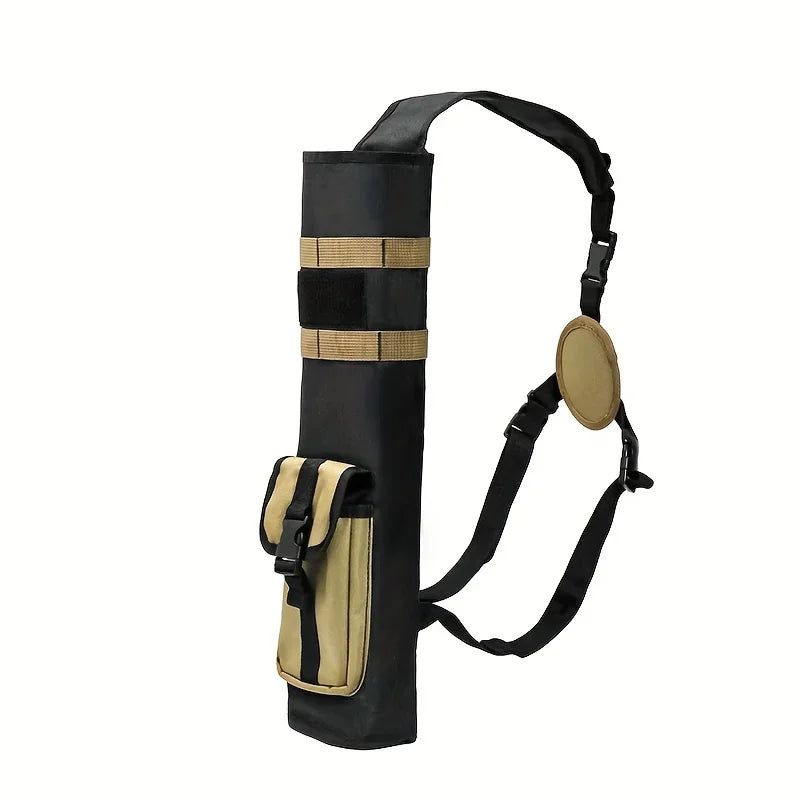 Tactical Arrows Bag Archery Lightweight Back Arrow Quiver Dual Use Fold Compact Hip  with Molle System Pocket Hanged for Hunt