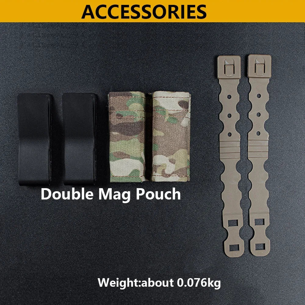 Hunting pistol magazine bag FAST 9mm single Mag bag double Mag hunting air gun holder with nylon support clip