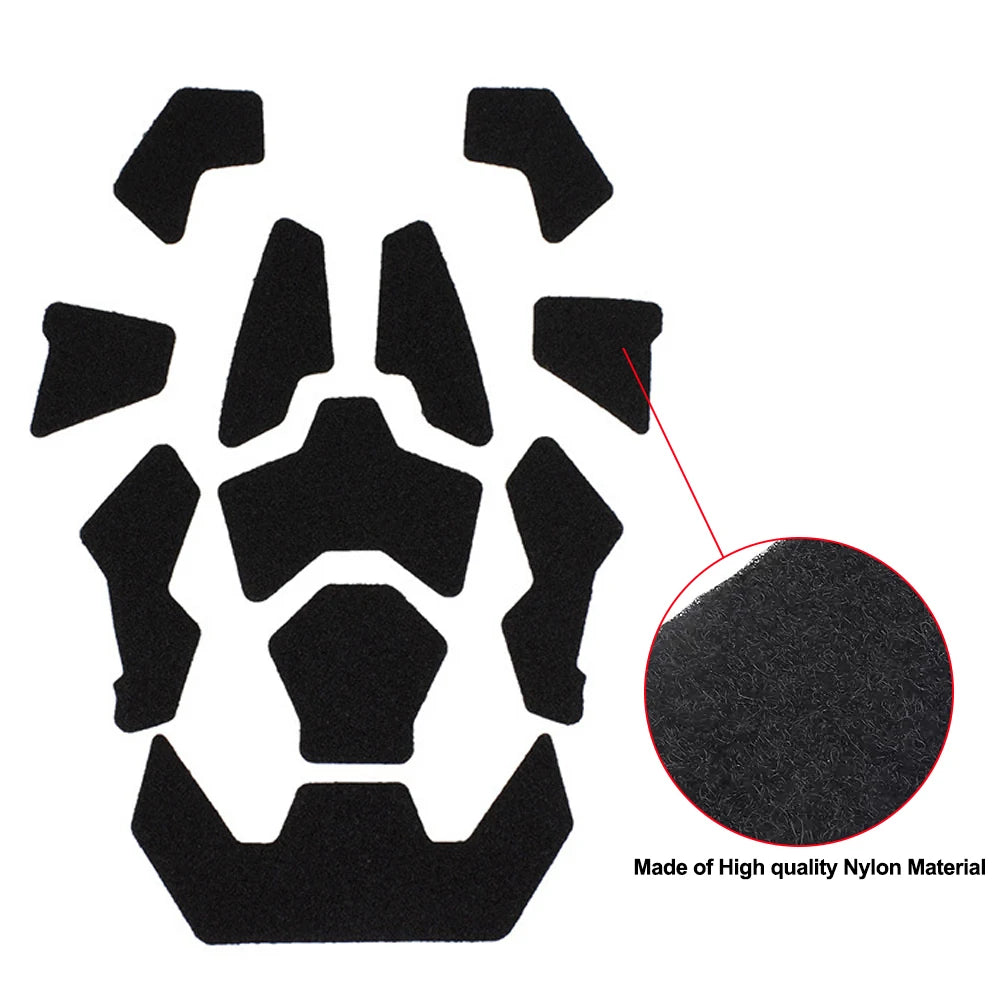 11Pcs/set Super High Cut Tactical FAST Helmet Magic Sticker Velcros Universal Tape Helmet Padding Stickers for Football Helmet