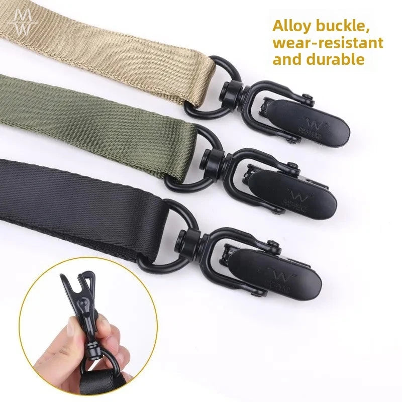 Metal Quick Detach Mount MS2 Tactical Nylon Rifle Sling Kit Adjustable Gun Sling Set For Airsoft Hunting Outdoor Tactical Gear