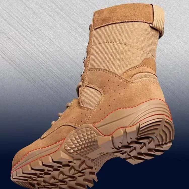 2024 New Thin Mountaineering Waterproof Breathable Combat New Side Zipper Ultra-Thin Men's Boots