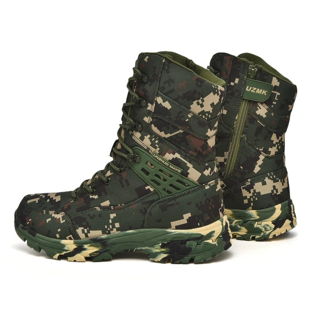 Men's Breathable Desert Tactical Shoes Camouflage Hunting Boots Outdoor Off-road Wear-Resistant Mountaineering Hiking Boots