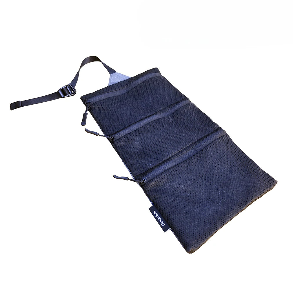 Dyneema Ultralight Hanging Toiletry Bag UHMWPE - 45g, 3-Compartment Waterproof Wash Organizer Storage Bag for Travel & Outdoor