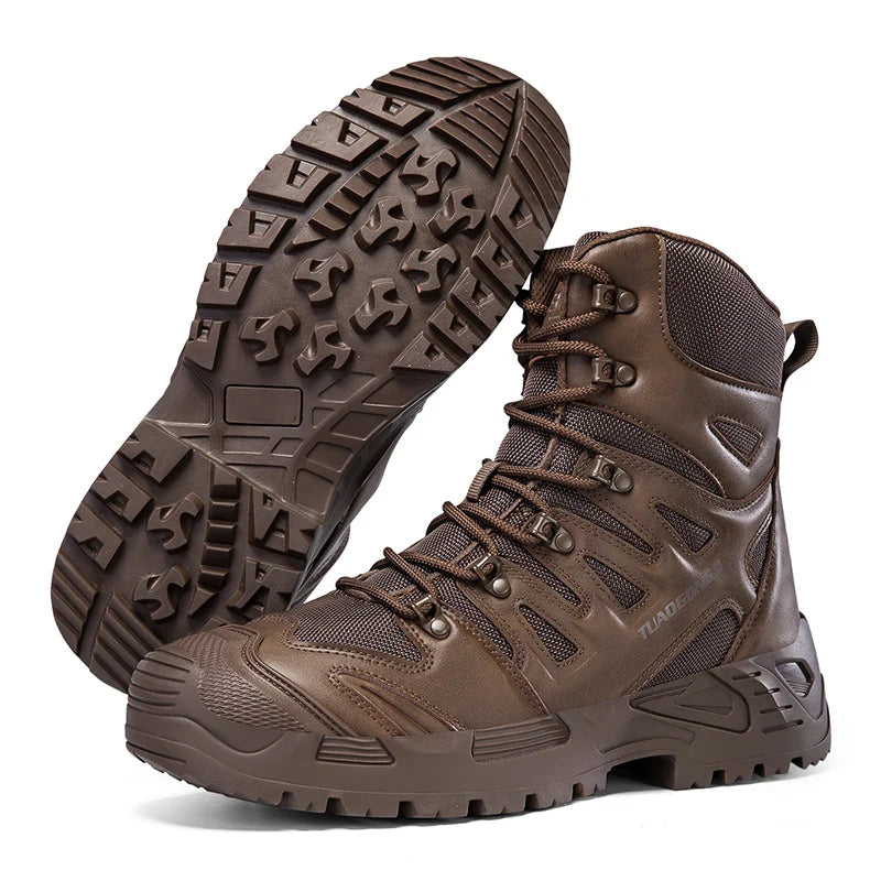 Classic Brand Comfortable High Top Mountain Climbing Boots Top Quality Wearable Hunting Shoe Large Size Outdoor Hiking Shoe