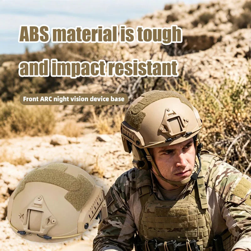 In Stock FAST Style Outdoor Safety Helmet 1-0005 ABS Hard Shell Comfort Foam Inner Lining STROMW OLF TACTIC AL Outdoor Training