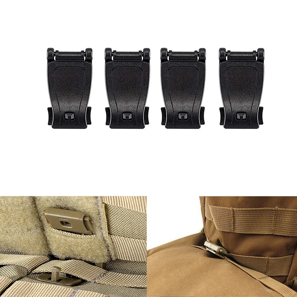 Molle Accessories Kit of 13 Outdoor Tactical Backpack Vest Waistband Locking Gear Mesh Support Elastic Buckle Hunting accessory