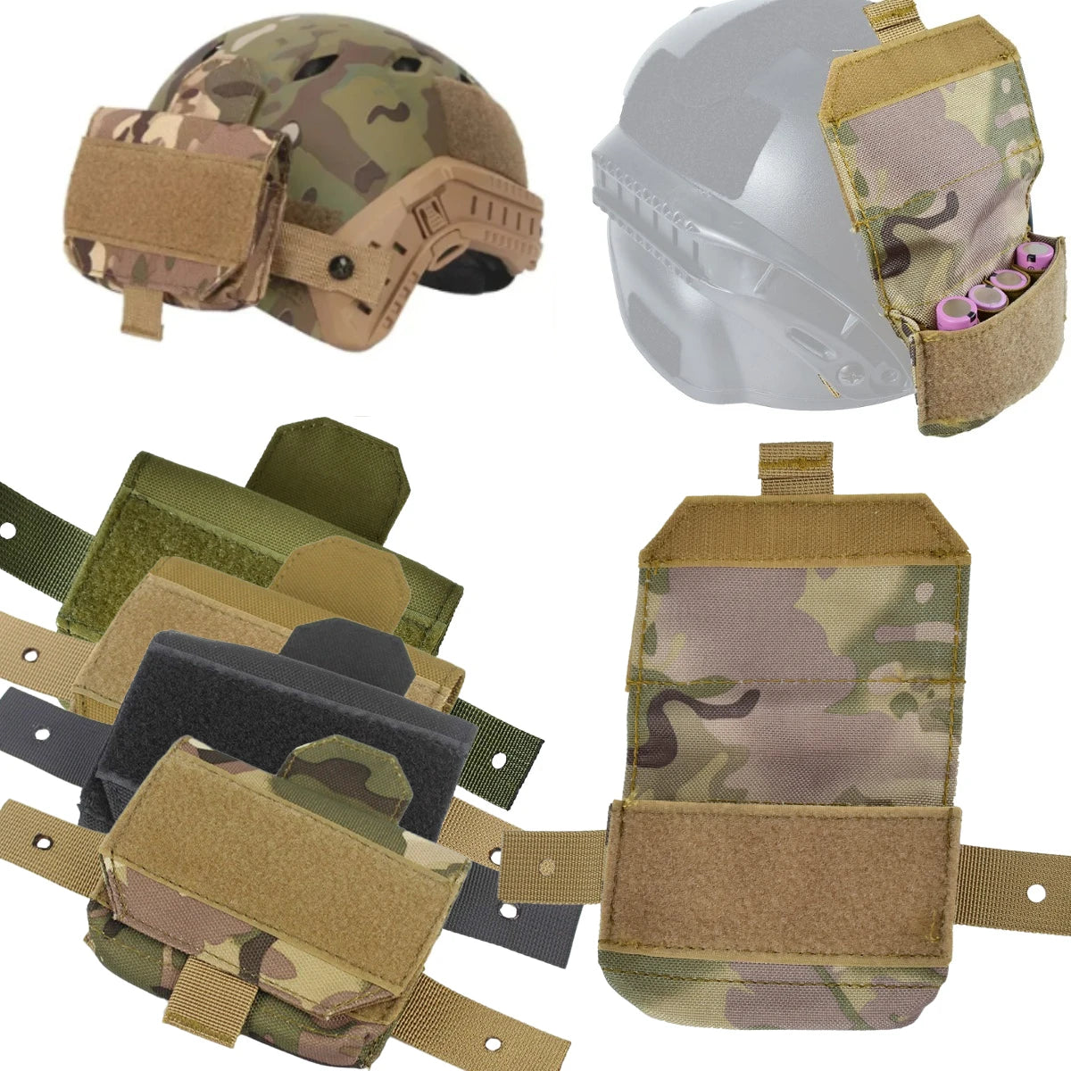 Tactical Helmet Battery Pouch Fast Helmet Balance Bag Hunting Helmet Hunting Accessories