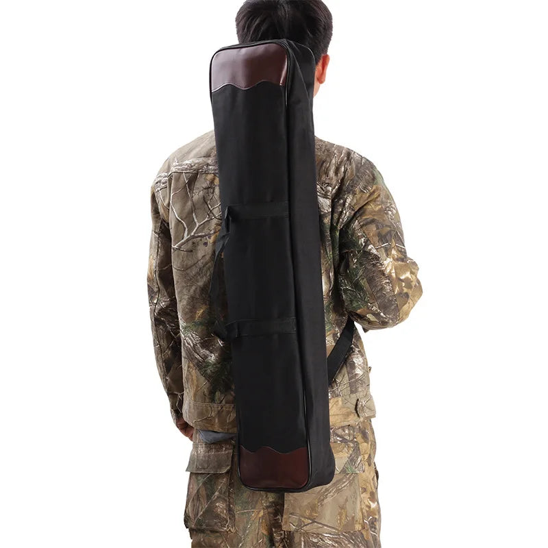 Recurve Bow Bag  Hand & Shoulder Carry Double Layer Outdoor Archery Storage Case