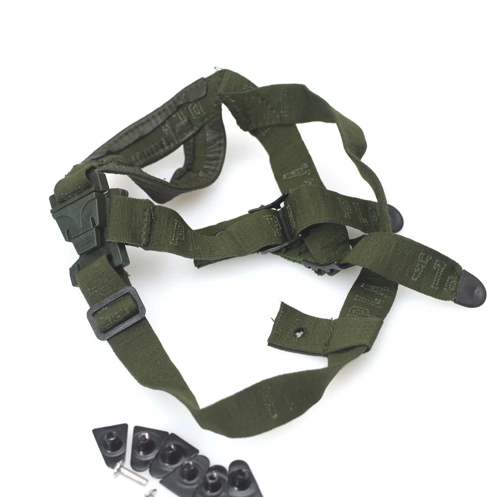 Green Tactical Helmet Suspension System M88 Tactical Training Helmet Modified Accessories Sheepskin Lining Suspension all set