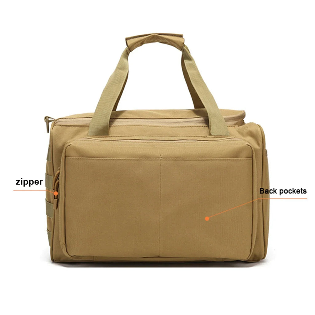 Tactical Range Bag Molle Shoulder Bag High Capacity Multifunctional Equipment Training Supplies Shoulder Pack