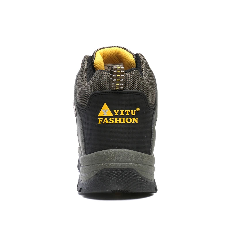Men's Hiking Shoes Waterproof Wear-resistant Sports Camping Climbing Shoes Outdoor Trekking Tourism Shoe Fishing Hunting Boots