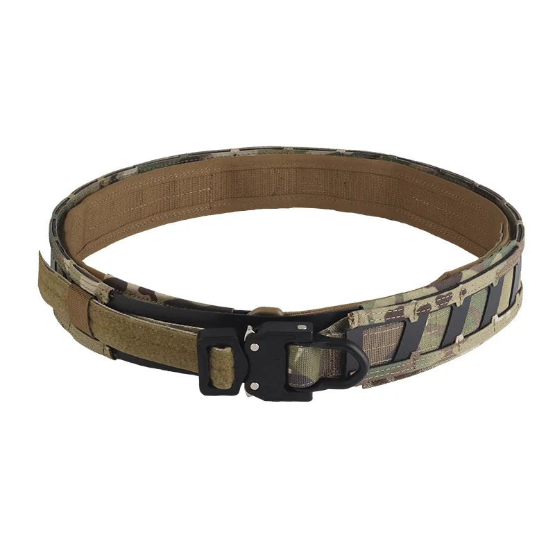 Hot Tactical Magnetic Quick Positioning Waist Belt M System Mounted with Inner and Outer Double-Layer Waist Belts
