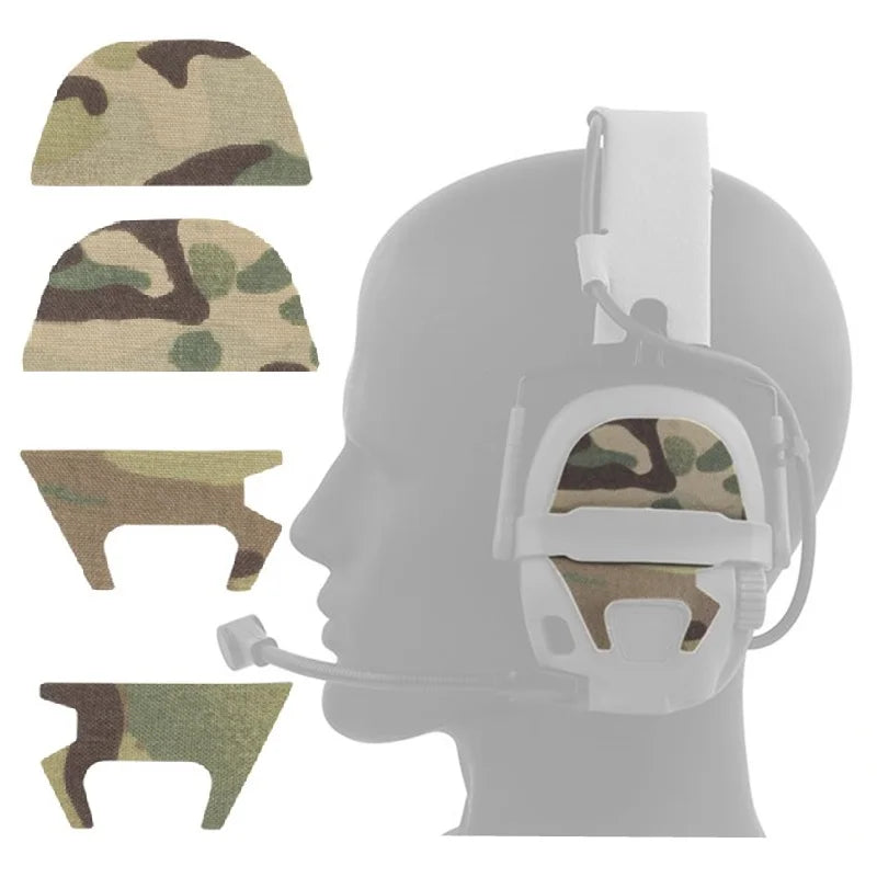 1pair GEN6 Tactical Headset Magic Fastener(AMP Style) ,Magic Patch for AMP Hunting Shooting Headphone Headset