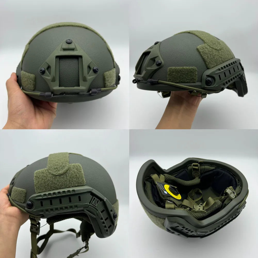 FAST Wendy Suspension Helmet, ACH High-Top Helmet, High-Quality Helmet, Made from Aramid Material