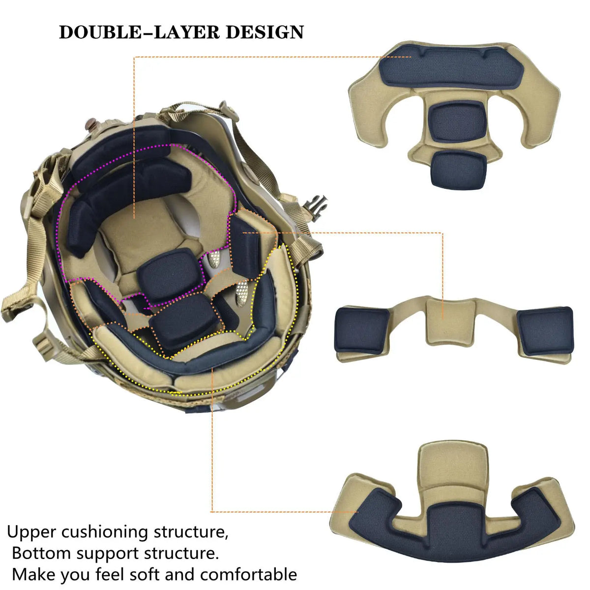 Tactical Airsoft Fast Helmet Set with Headset Helmet Cover Foam Protective Pad Goggles Outdoor Riding Protective Helmet Gear