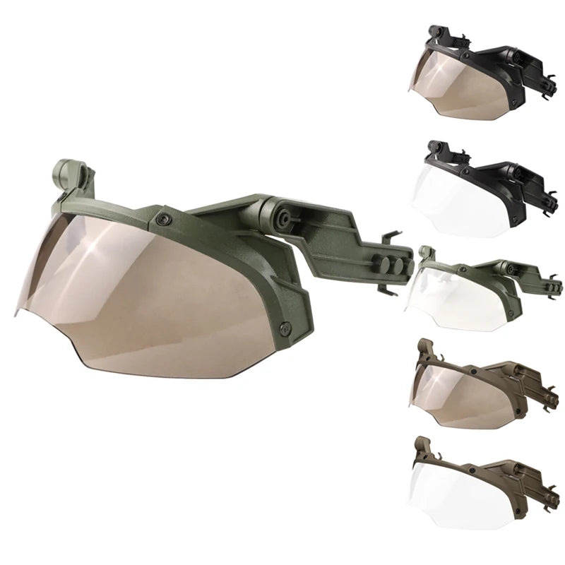BOOIU FAST Tactical Helmet Goggles Hunting Air Gun CS Game Paintball Shooting Mask  MICH Helmet Accessories And Equipment