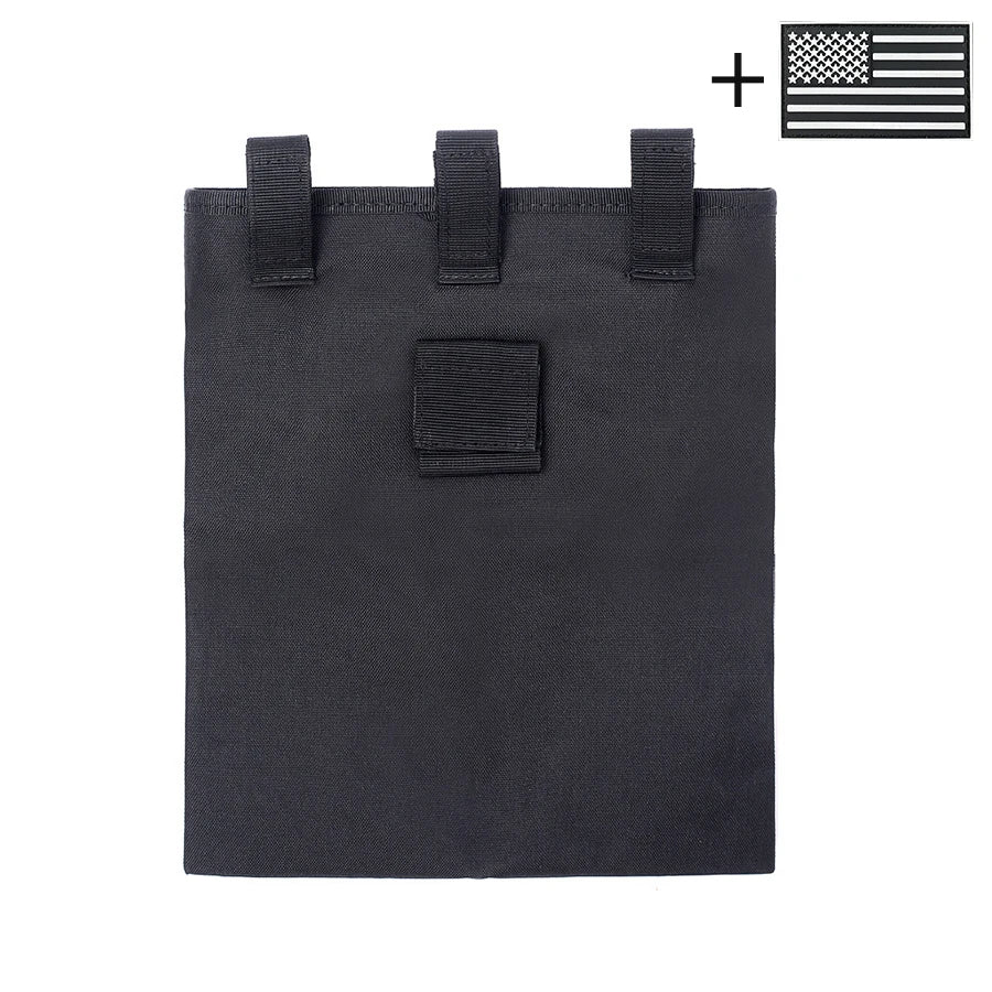 Foldable Large Capacity Storage Bag, Drawstring Closure Portable Pouch, Outdoor Tool & Debris Recovery Bag