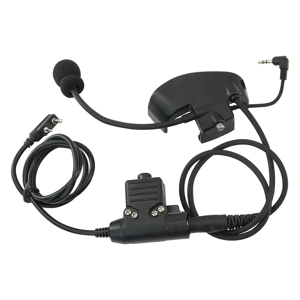 Electronic Earmuffs Convert To Communications Headset Adapter External Mic Kit for Howard Leight Impact Sport Shooting Headset