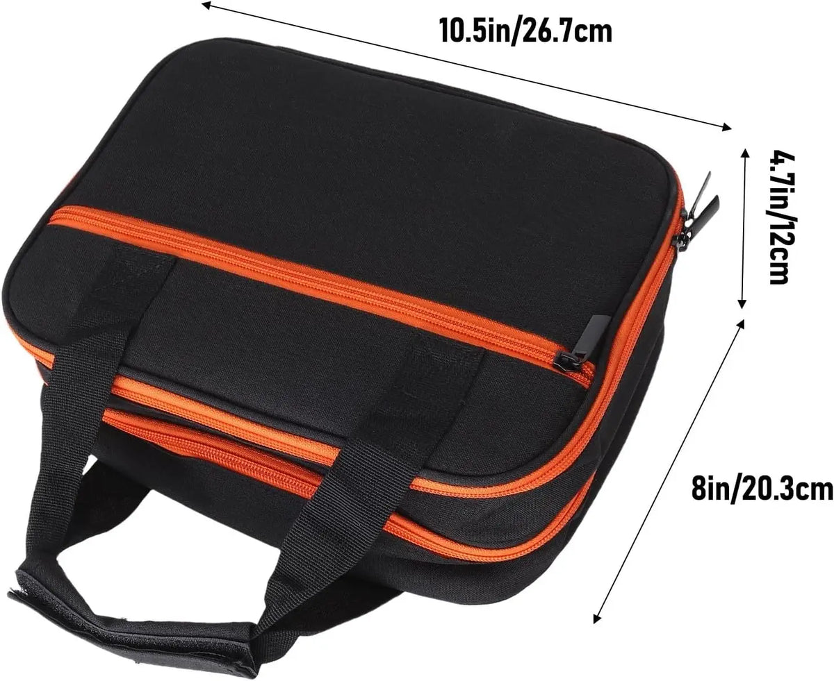 Gun Carry Case Tactical Double Layer Bag with Pistol Magazine Holster EDC Organizer Portable Handgun Weapons Transport Case