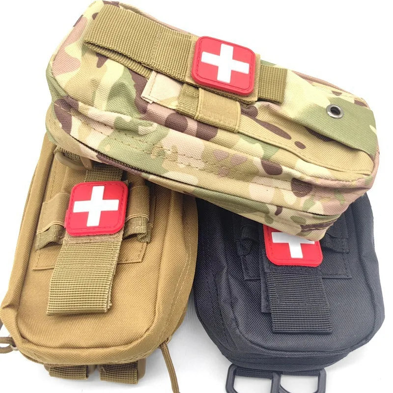 Medical EDC Bag Molle First Aid Kit Portable Outdoor Rescue Bag Tourniquet Scissors Bag Hunting Survival Pack Hiking Accessories