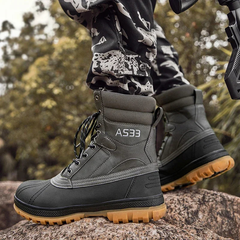 Men Military Tactical Boots Brand Size Plus Male Ankle Hiking Shoes Army Boot Training Outdoor Waterproof Casual Climbing Shoes