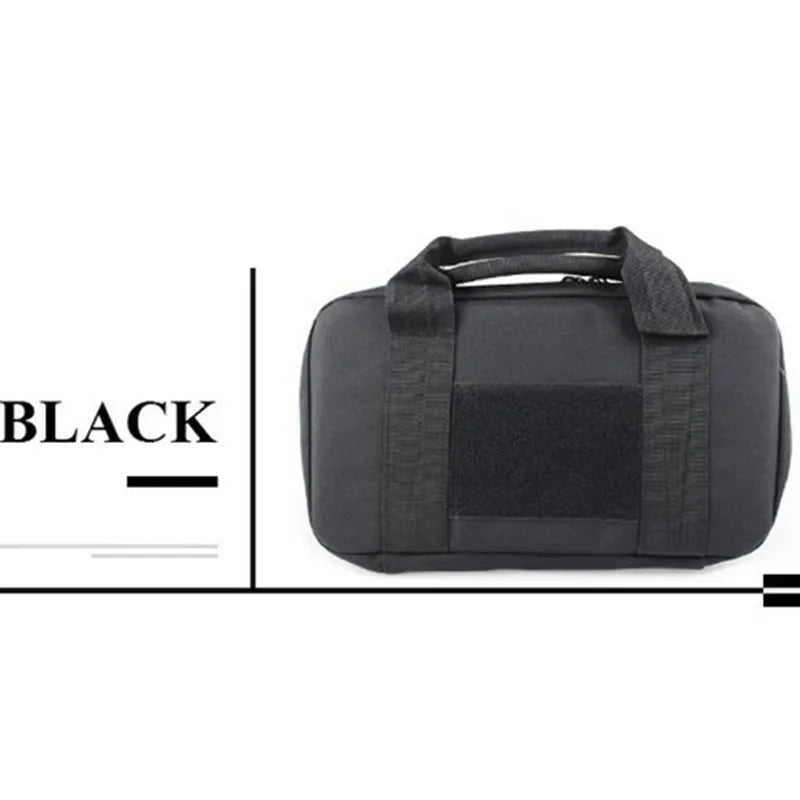 12" Gun Bag Pistol Carrier Bag with Magazine Pouches GL G2C Handgun Holster Padded Portable Gun Handbag Fishing Kit