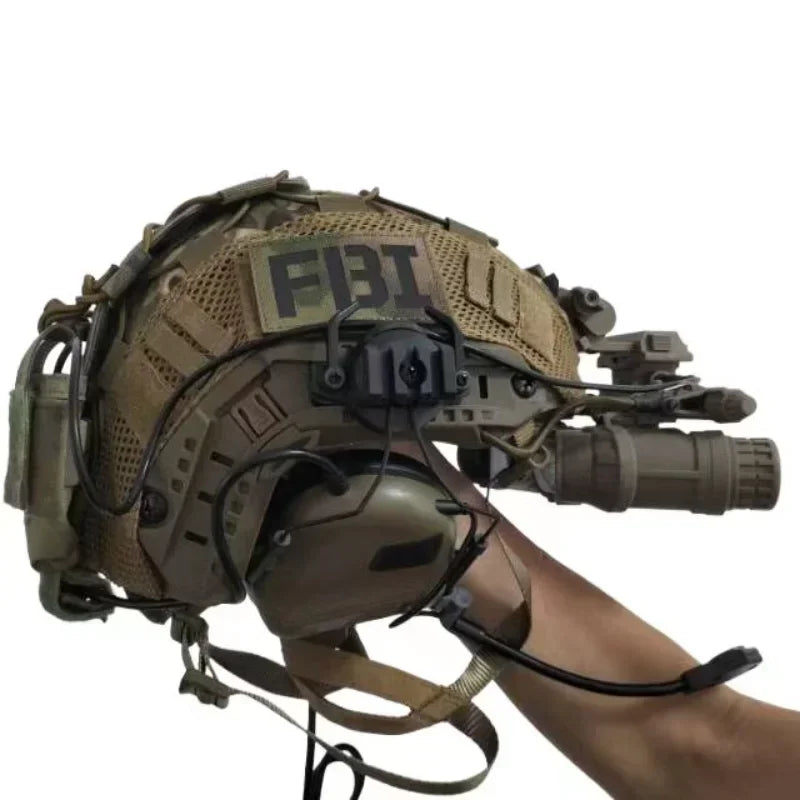 Complete Set of Tactical Equipment Helmet with Cool Styling, Real Person Cs Helmet Body with Hanging Helmet