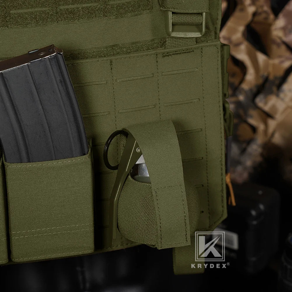 KRYDEX Tactical Elastic Frag Grenade Pouch Multifunctional Outdoor Sports Hunting Shooting Storage Bag M67 M433 Molle Pouch
