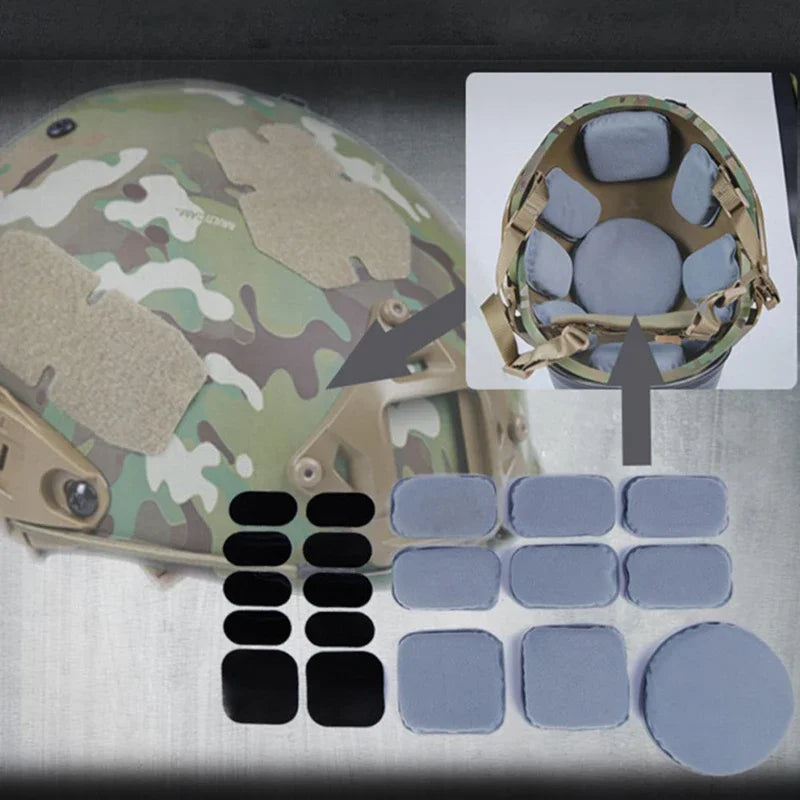 Tactical Helmet Replacement Pads Foam Soft Cushion Protective Pad Universal Helmet Protection Pad Military Helmet Accessory