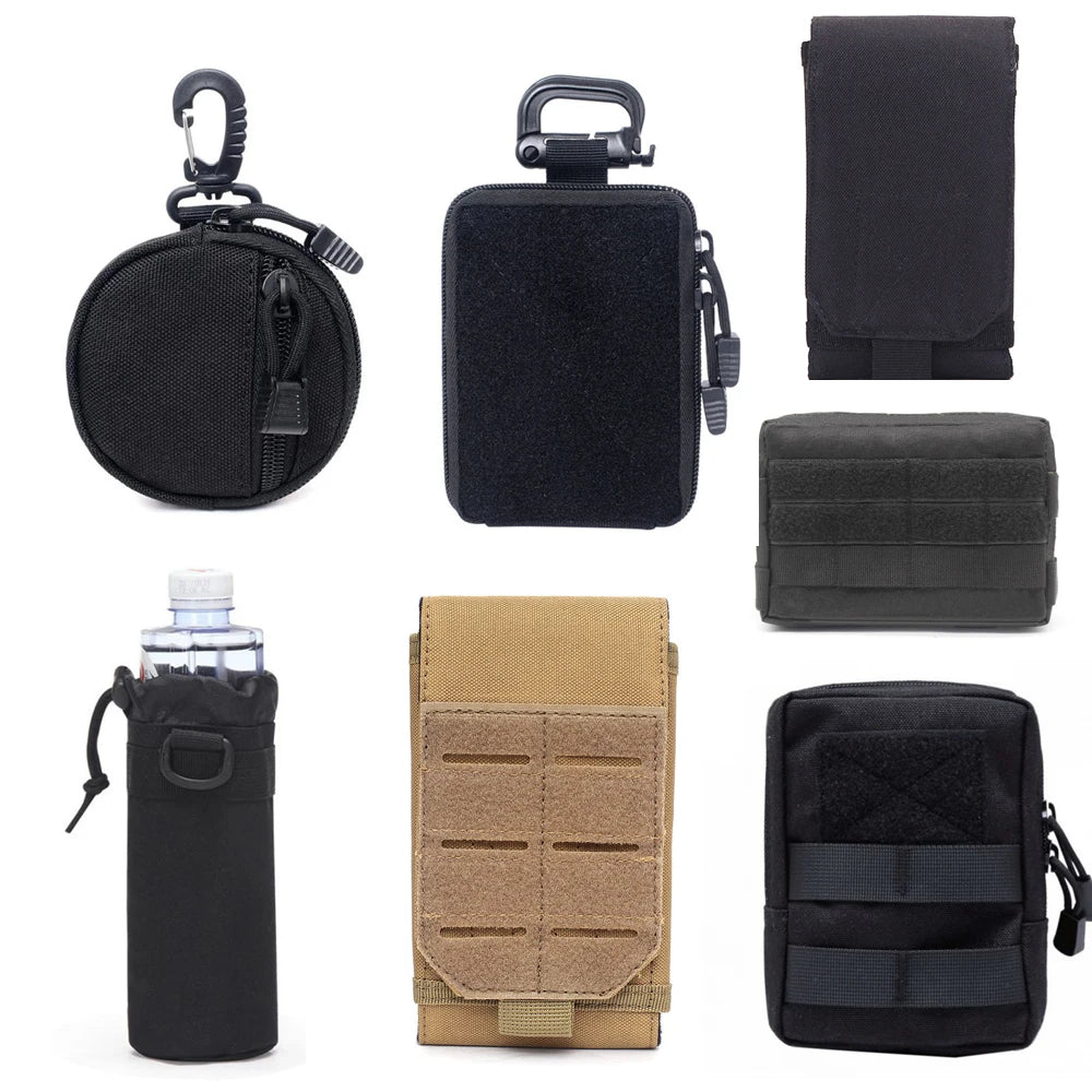 Tactical Bags Molle Pouches Waist Bag Men Phone Pouch Belt Fanny Pack EDC Pack Outdoor Camping Hunting Accessories
