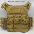 New JPC Tactical Vest Triple Magazine Pouch Quick Release Buckle Outdoor Molle Plate Carrier Hunting Army CS Game Jungle Gear