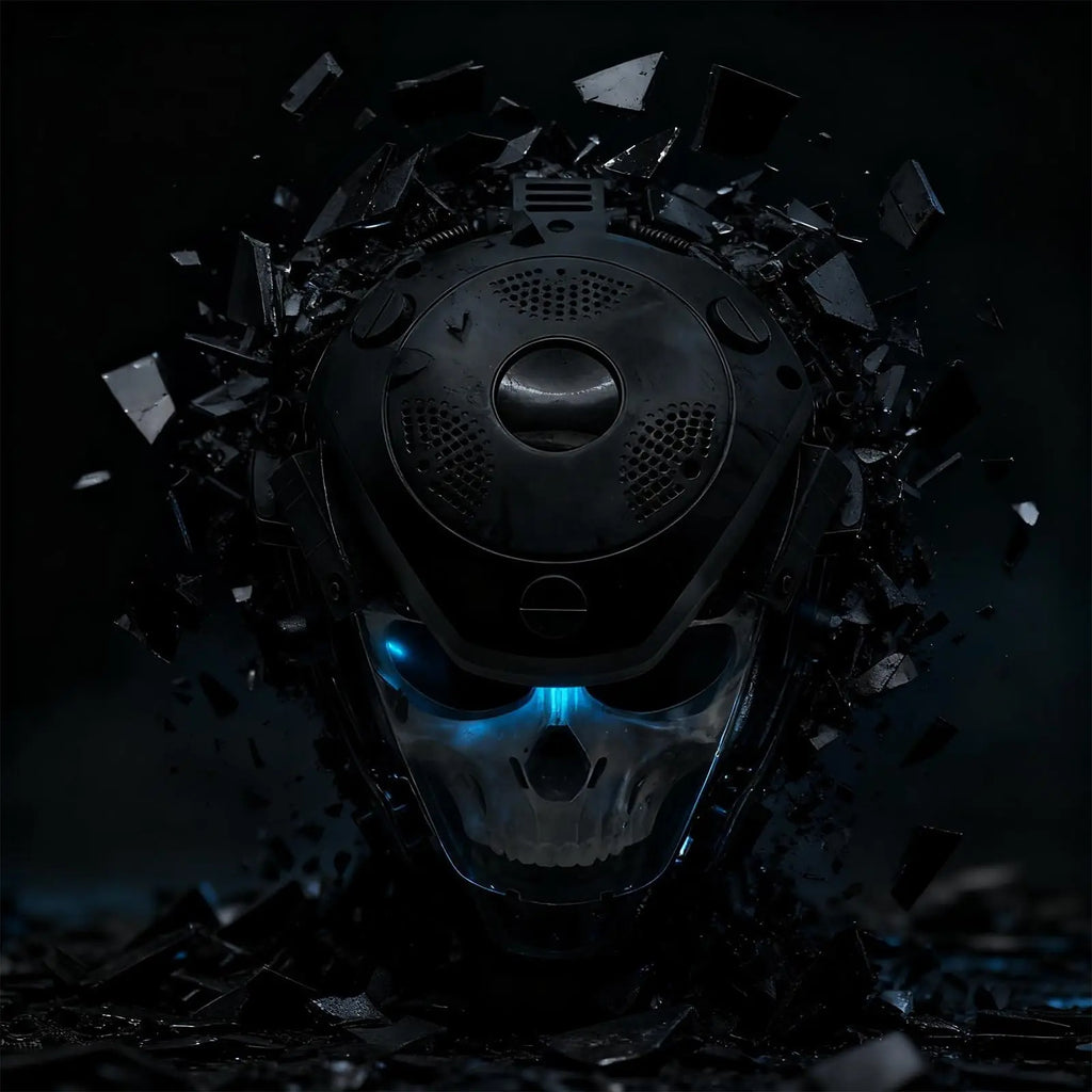 Cyberpunk Skull Tactical Helmet, Cosplay Prop for Costume Events and Outdoor Activities, Stylish Protective Headgear For Parties