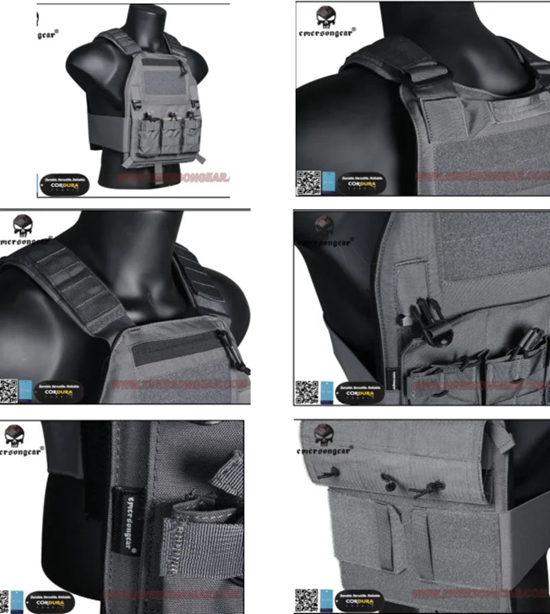 Emersongear 419PLate Carrier tactical Vest outdoor shooting Molle Combat 419 Vest WG MCAD