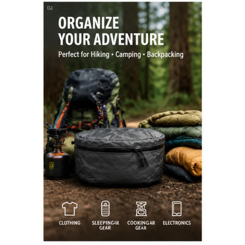 Ultra100X Ultralight Gear Pod Bag 7L/10L Waterproof Storage Pouch UHMWPE Hiking Camping Backpack Organizer Outdoor Stuff Sack