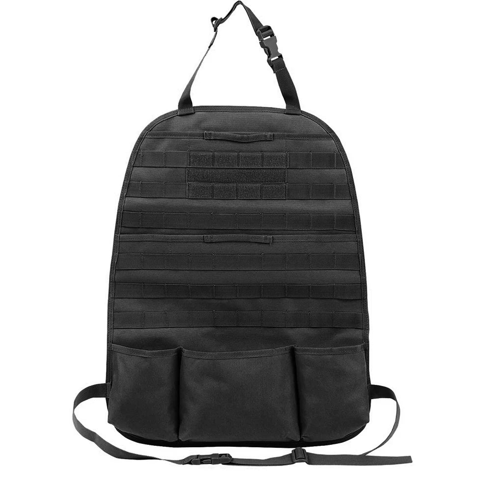 Car Seat Back Organizer Universal Molle Seat Back Organizer Tactical Molle Vehicle Panel Car Seat Cover Protector Storage Pouch