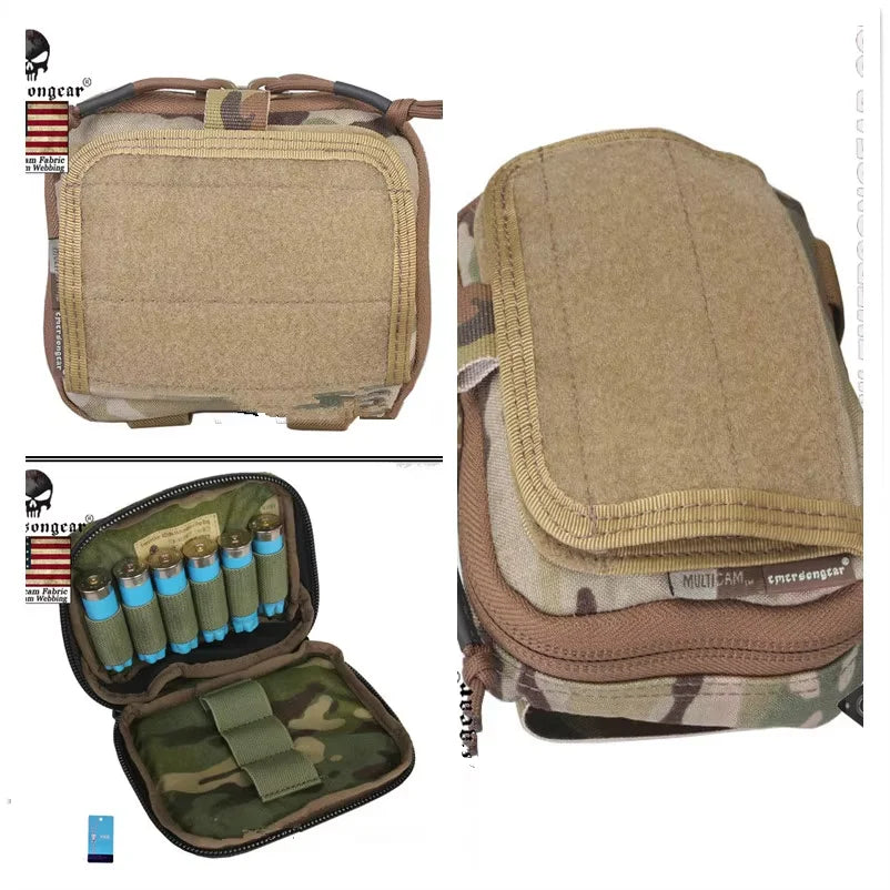 EMERSON ADMIN Multi-purpose Map Bag 500D NYLON for Airsoft and Hunting Tactical Pouches EM8506 Black