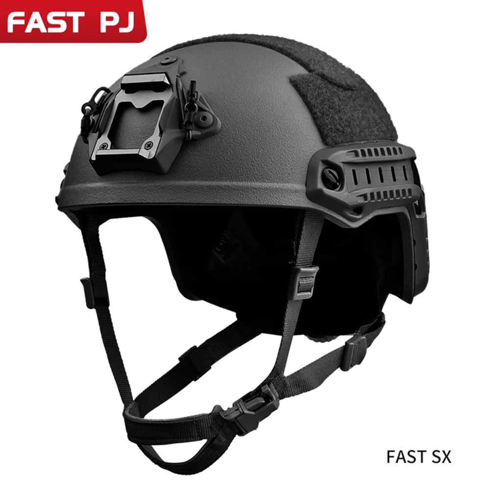 FASTSX High Cut Tactical Riot Helmet - 7mm Thick ABS Plastic | Premium Airsoft Gear, Civilian Protection