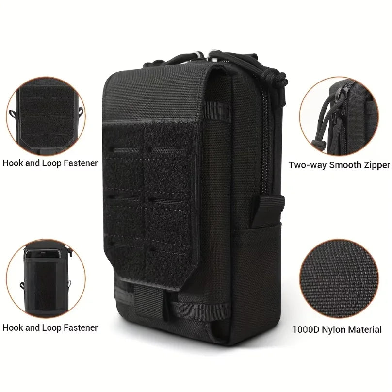 Tactical Molle Pouch Waist Bag Outdoor Men EDC Tool Bag Utility Gadget Organizer Vest Pack Purse obile Phone Case