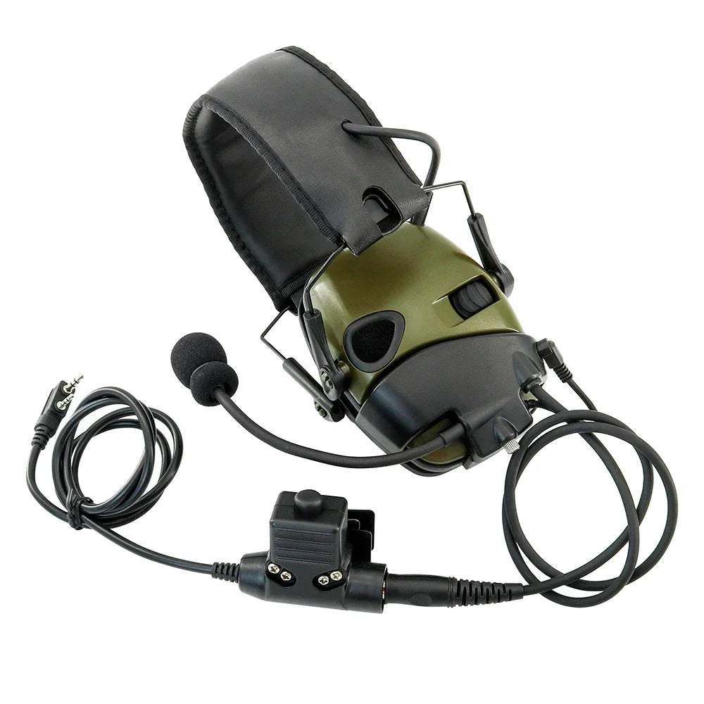 Electronic Earmuffs Convert To Communications Headset Adapter External Mic Kit for Howard Leight Impact Sport Shooting Headset
