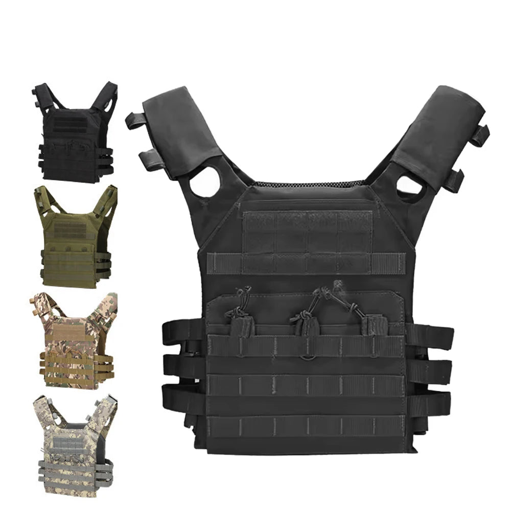 Tactical Vest Waterproof Outdoor Body Armor Lightweight JPC Molle Plate Carrier Hunting Vest CS Game Jungle Security Equipment