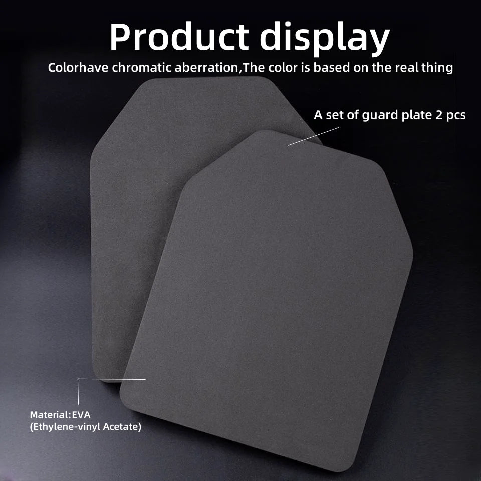 2pcs Airsoft Vest EVA Ballistic Plates Inner Liner Foam Pads Panel Protective Hunting Plate Carrier Vest Accessories