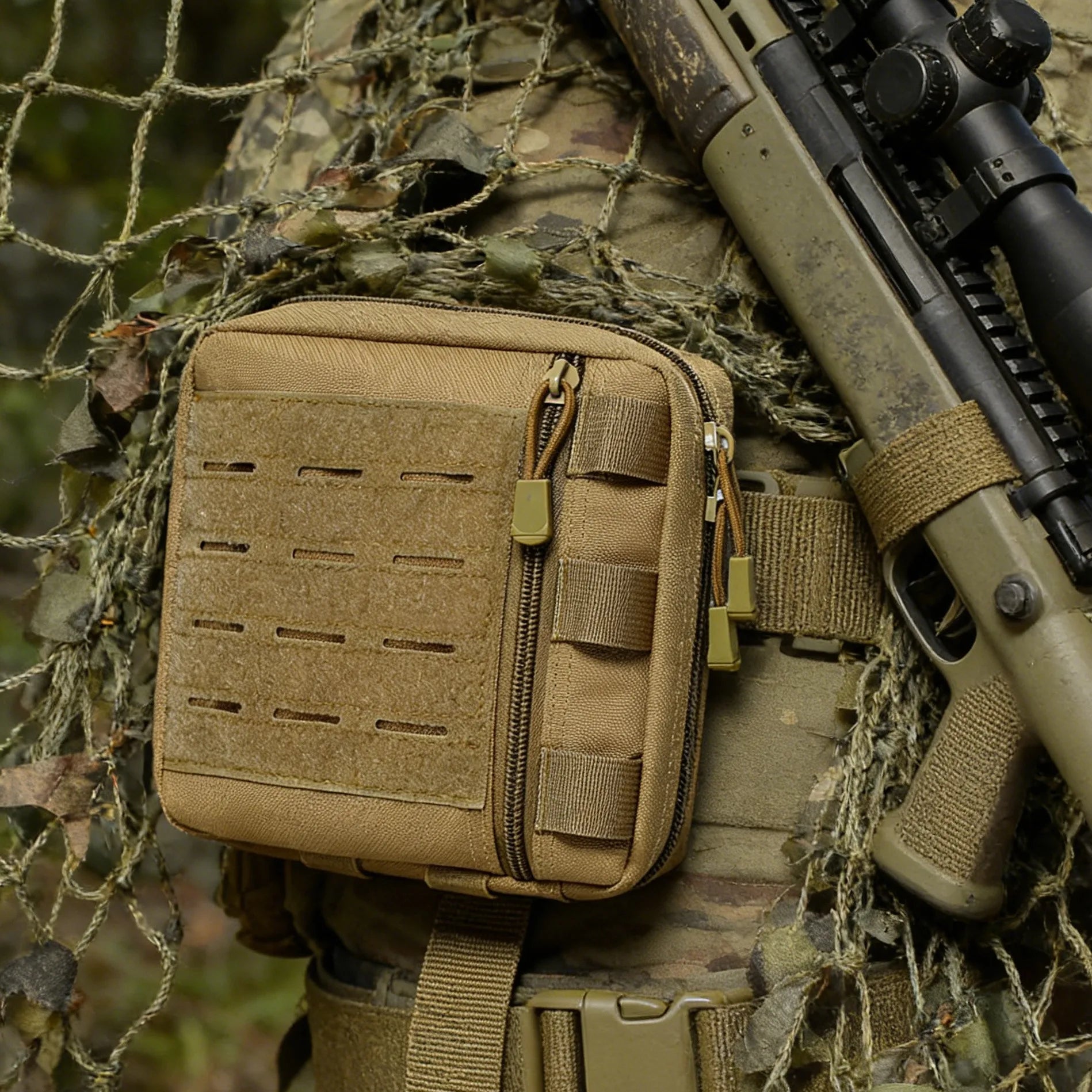 Tool Kit Tactical Bag Outdoor Medical Pouch MOLLE Accessory Pouch for Backpack Vest Multi-function Waterproof 1000D Nylon Bag