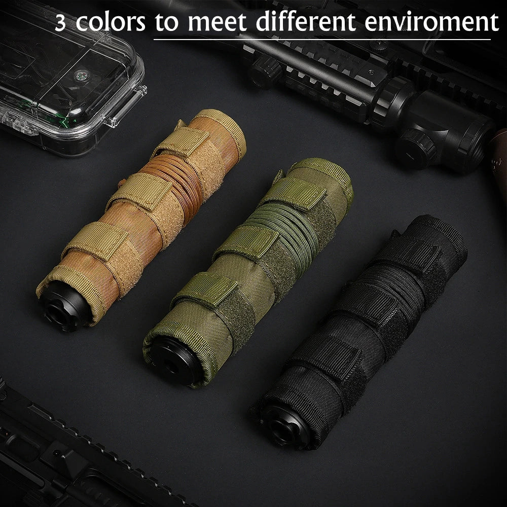 4inch Tactical Silencers Protective Cases For Hunting Shooting Silencers Protective Cove nylon Suppressor Cover