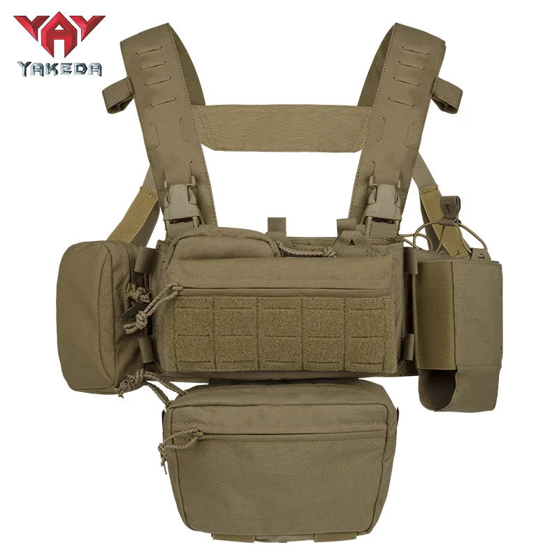 Tactical Vest CS Match Wargame TCM Chest Rig Airsoft Pack Magazine Pouch Holster Molle System Waist Men Airsoft Hunting Vest
