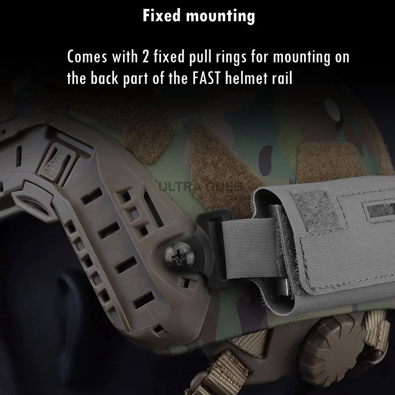 Tactical Helmet Balance Counterweight Pouch Hunting Combat CS Helmets Counterbalance Weight Bags with Five Counter Blocks