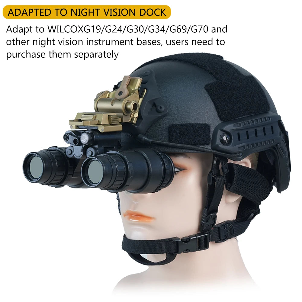 BOOIU Helmet Model PVS15 Night Vision Two-Tube Night Vision Device With Battery Case Sports Helmet Accessory No Function Model