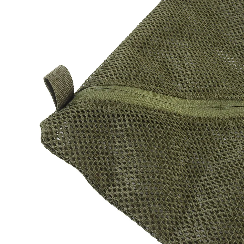6*12in/12*12in/16*16in Lightweight Mesh Pouch with Split Zipper 2-Compartment Storage Bag Breathable for Travel Hiking EDC Items