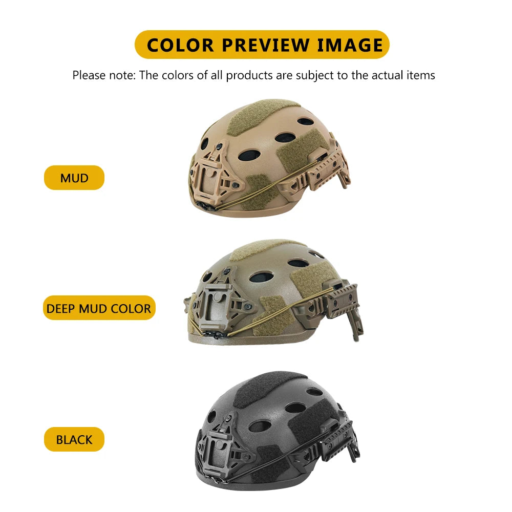 BOOIU Tactical Helmet Child High Cut Quality PJ 50-53cm Airsoft Helmet With Wendy Rail Hunting Shooting Protective Equipment