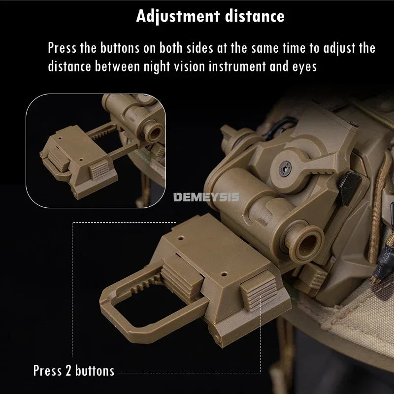 Tactical NVG Mount Outdoor Shooting Hunting Night Vision Goggles Holder Bracket  for PVS15 PVS18 PGPNVG18 Night Vision